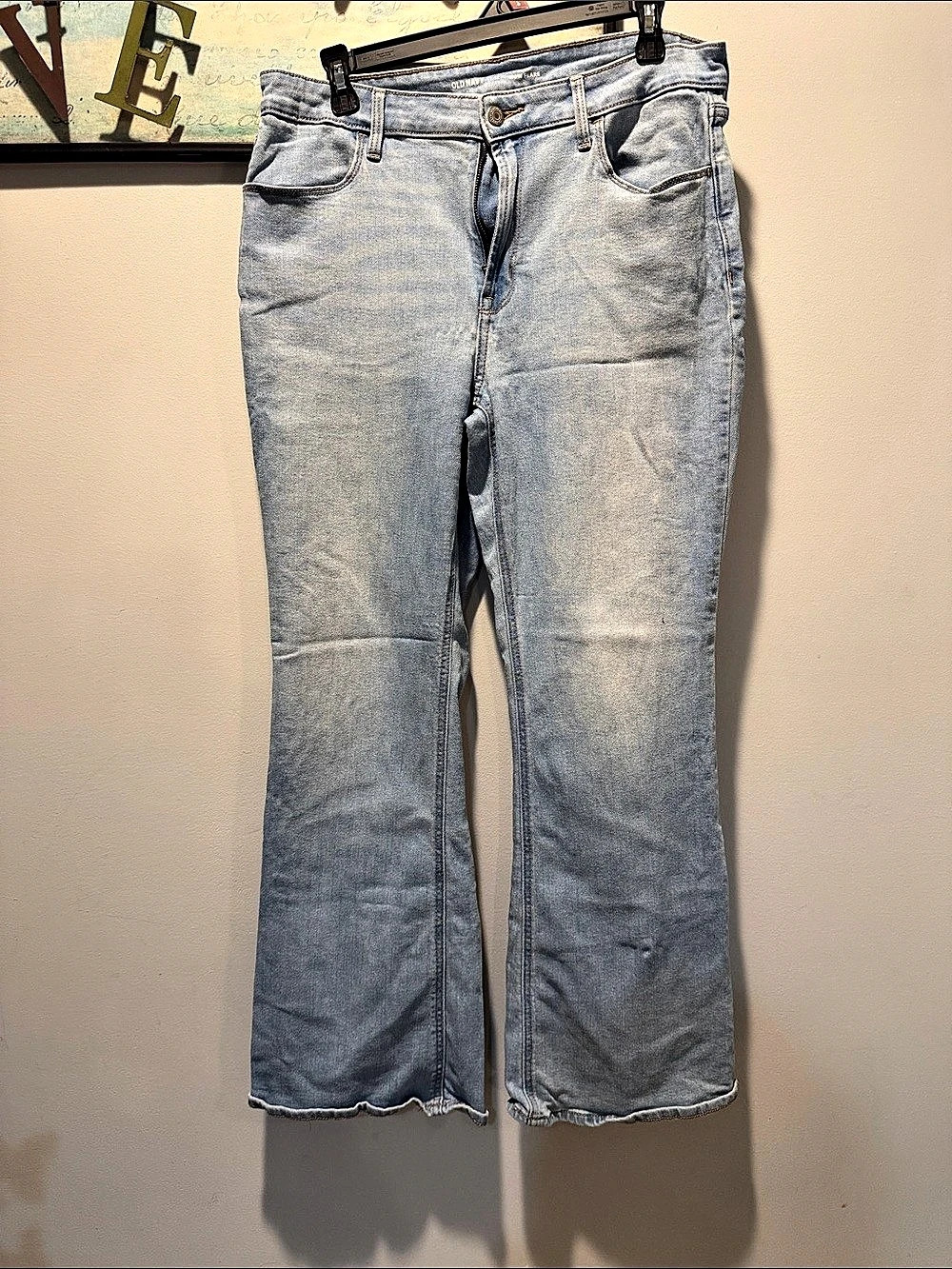 Old Navy WOW FLARE Jeans in Blue Waist 12